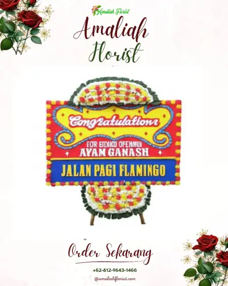 Sewa Papan Bunga Gedung Graha Pena Jakarta Timur